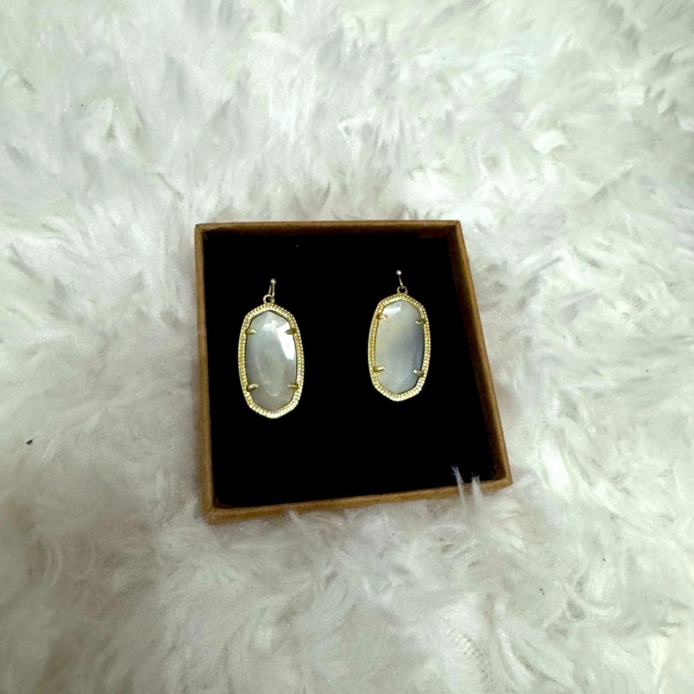 Kendra Scott 14K Gold and Pearl Drop Earrings - NEW